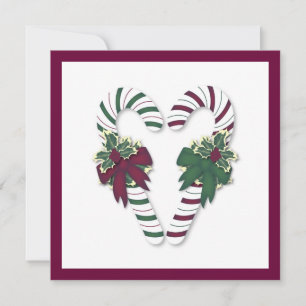 Inbjudan till jul i Candy cane