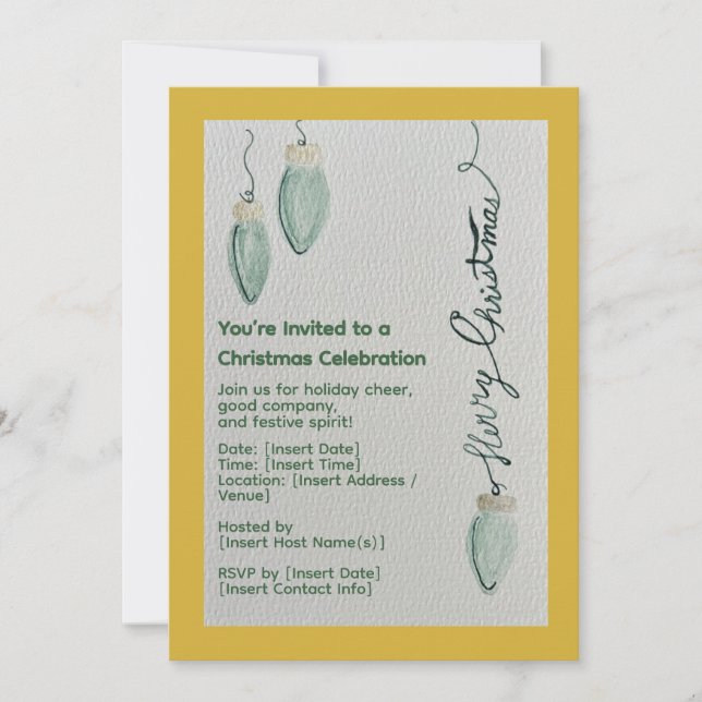 Inbjudan till jul i Firande (Framsida)