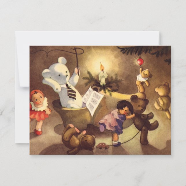 Inbjudan till jul i Leksak och Nallar (Framsida)