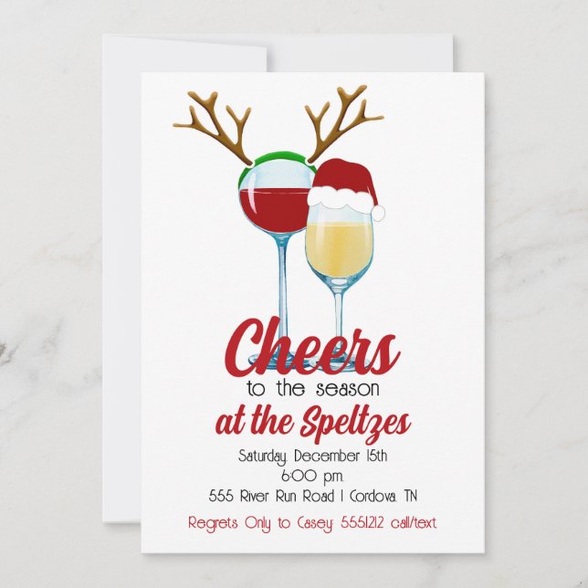 Inbjudan till jul i Vin (Framsida)