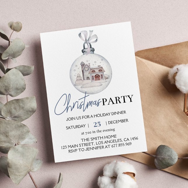 Inbjudan till jul Party Boll (Skapare uppladdad)