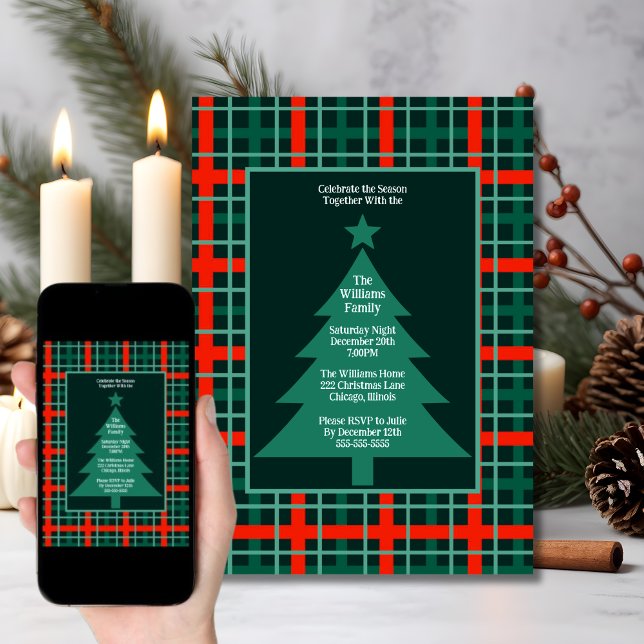 Inbjudan till jul Party Helgdag Firande (Skapare uppladdad)