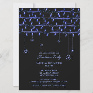 Inbjudan till jul Party Ljus