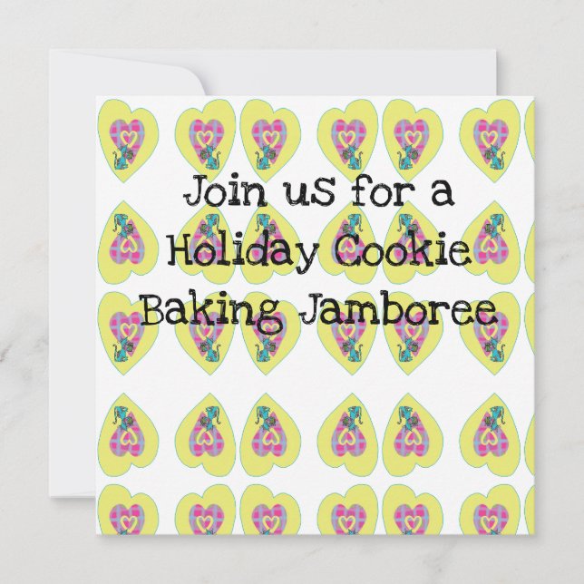 Inbjudan till julbaksparty. (Framsida)