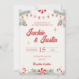 Inbjudan till julbröllop