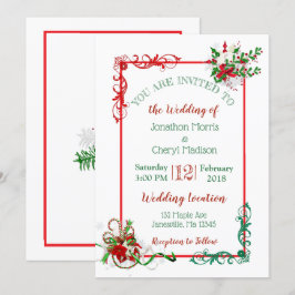 Inbjudan till julbröllop under vintern