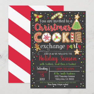 Inbjudan till julcookie Exchange Party