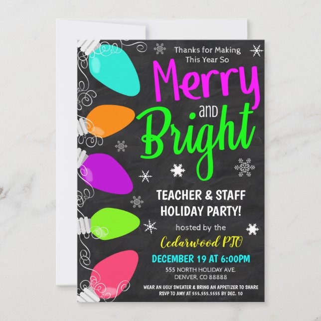 Inbjudan till julfest (Framsida)