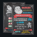 Inbjudan till Julfest av återcirkulationstapp för<br><div class="desc">Toppen coola och så retro! Gamla Jultomten-klippbilder med underbar grafik och typsnitt på en svart bakgrund. Båtarna dekorerade för din coola och höftjulens Julfest.</div>