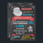 Inbjudan till Julfest av återcirkulationstapp för<br><div class="desc">Toppen coola och så retro! Gamla Jultomten-klippbilder med underbar grafik och typsnitt på en svart bakgrund. Båtarna dekorerade för din coola och höftjulens Julfest.</div>