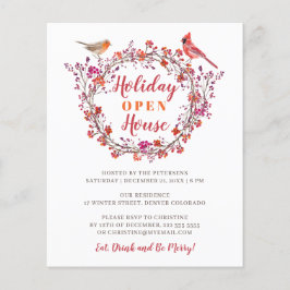 Inbjudan till julfest av böljebäddning flygblad