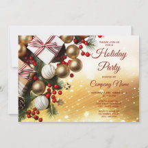 Inbjudan till Julfest av chokladgodis