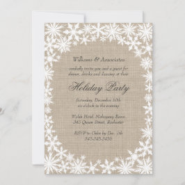 Inbjudan till Julfest av företag i Winter Snöre