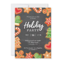 Inbjudan till Julfest av Gingerword- för kalkbord