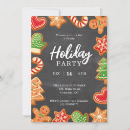 Inbjudan till Julfest av Gingerword- för kalkbord