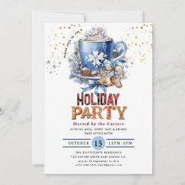 Inbjudan till Julfest av kakao och kakao