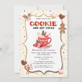 Inbjudan till Julfest av kakao och kakao