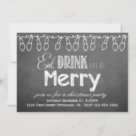 Inbjudan till Julfest av kalkylpanel