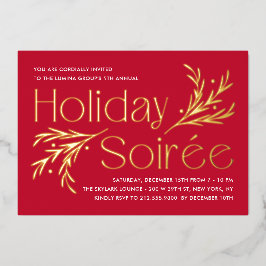 Inbjudan till Julfest av Lavish Soirée Foil