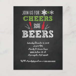 Inbjudan till Julfest av öl av Cheers och Craft.