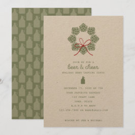 Inbjudan till Julfest av öl och ost