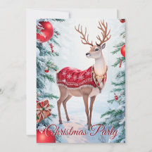 Inbjudan till Julfest av renjul