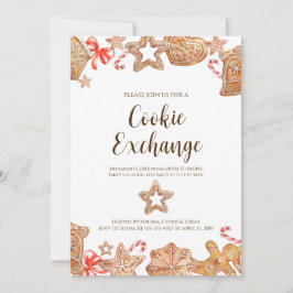 Inbjudan till Julfest för cookie Exchange