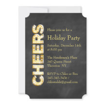 Inbjudan till Julfest i kalkboard