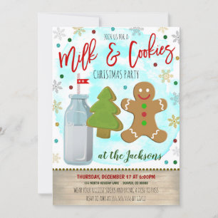 Inbjudan till julfest i Mjölk och Cookies