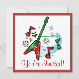 Inbjudan till julfest: Jul Sten Guitar