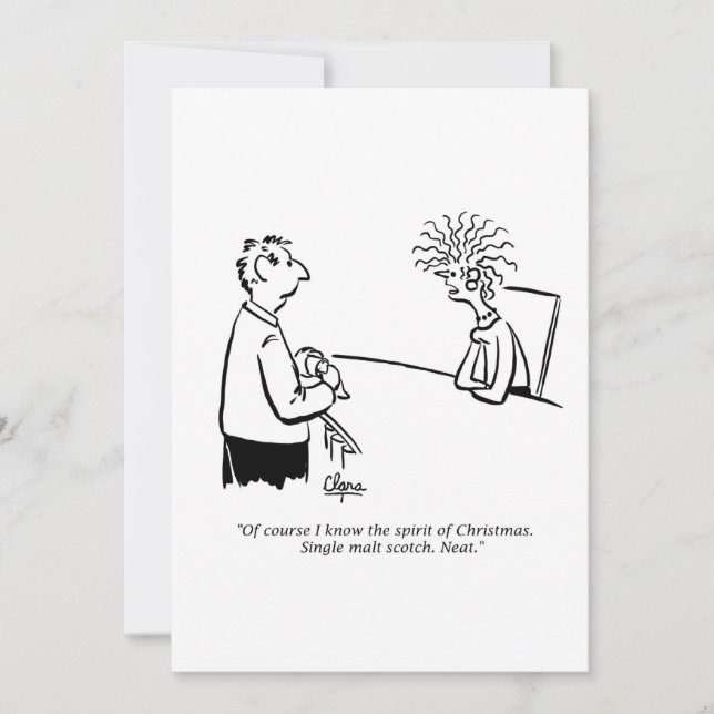 Inbjudan till julfest - Julandan (Framsida)