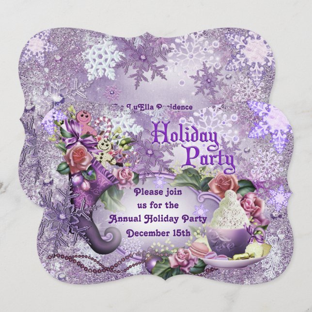 Inbjudan till Julfest till jul (Fram/baksida)