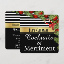 Inbjudan till Julfesten "Cocktails & Merriment"