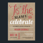 Inbjudan till Julfesten Crafty Firande<br><div class="desc">Dessa inbjudningar till julfesten för snyggt ger en modern och elegant kontakt till helgdag firande.Design © www.berryberrysweet.com</div>