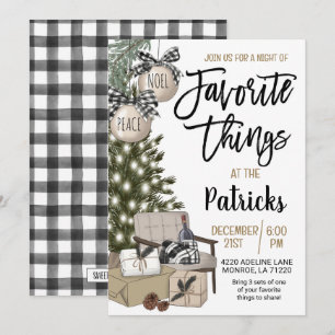 Inbjudan till Julfesten Favorite Sak