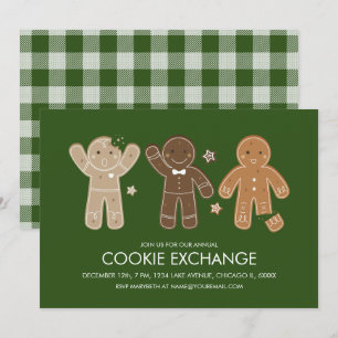 Inbjudan till Julfesten för pepparkaksgubbar cooki