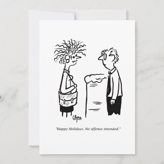 Inbjudan till julfesten - Funny ClaraT (Framsida)