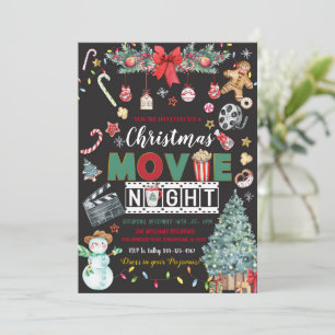 Inbjudan till Julfesten Julfilm Nattkväll