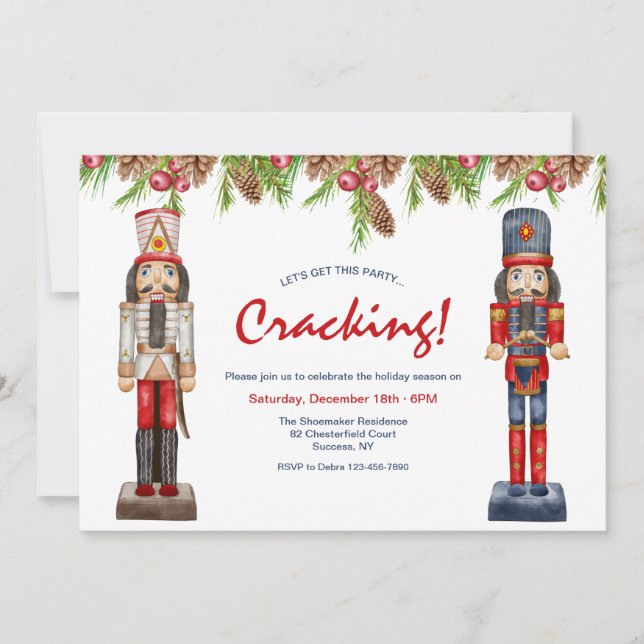 Inbjudan till Julfesten Nutcrackers (Framsida)