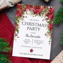 Inbjudan till Julfesten Poinsettia