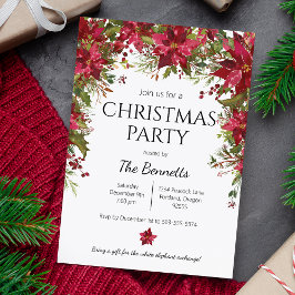 Inbjudan till Julfesten Poinsettia