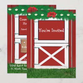 Inbjudan till Julfesten Red Barn-Anpassningsbarna