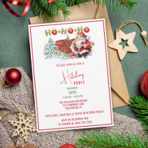 Inbjudan till Julfesten Santa Ho-Ho-Ho