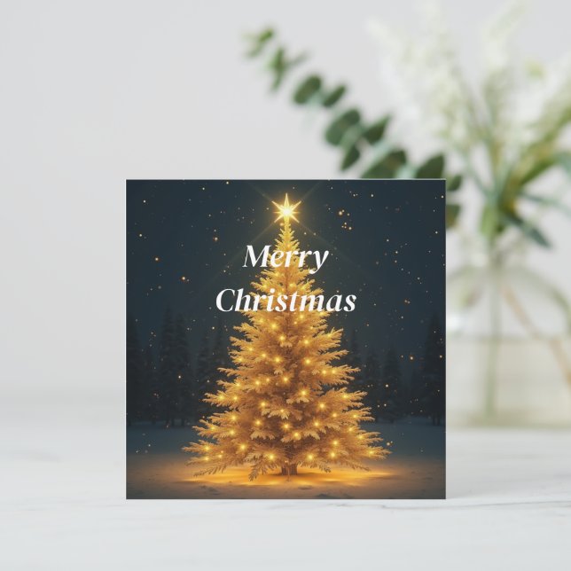 Inbjudan till julgran (Stående Fram)