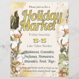 Inbjudan till julgran Helgdag-marknaden