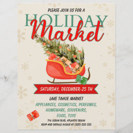 Inbjudan till julgran Helgdag-marknaden