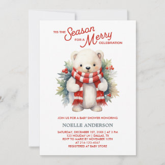 Inbjudan till julklapp för babyskor