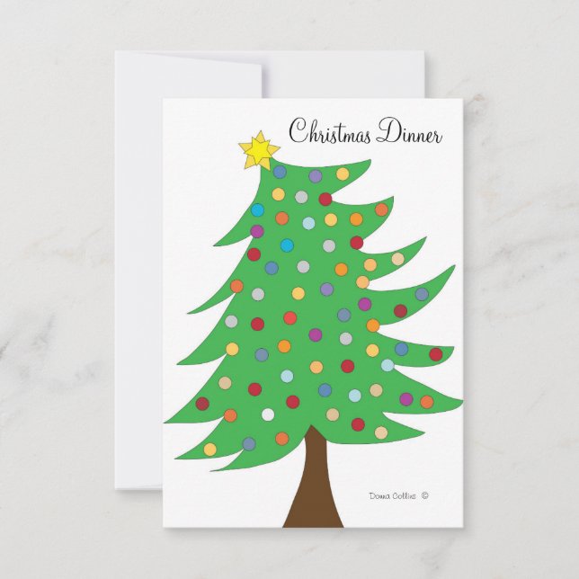 Inbjudan till julmiddag (Framsida)