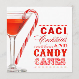 Inbjudan till julpartiet Candy cane