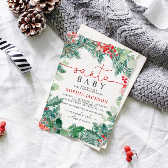 Inbjudan till jultomten för babyskor (Skapare uppladdad)